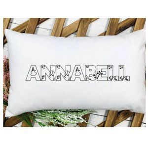 Princess Pillowcase to Color, Personalized Name & Font, Party Favor, KiDS Fun